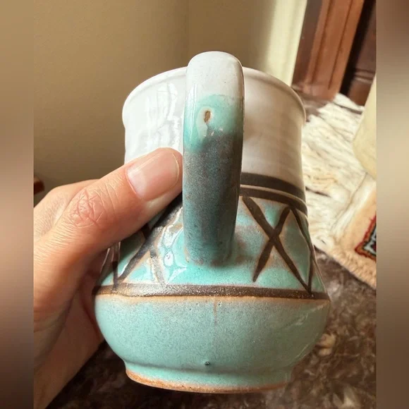 Vintage southwestern western pottery mug - Picture 3 of 5